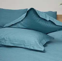 Набір наволочок Moon&Star Satin Stripe Stripe Green 40х60 см 2 шт - мініатюра 2