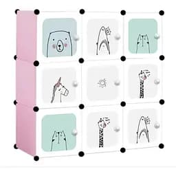 Модульна шафа-органайзер Leobert Kids для дитячих іграшок рожевий