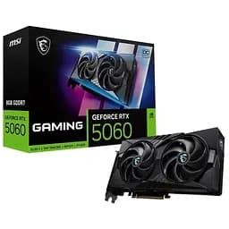 Відеокарта GeForce RTX 5060, MSI, GAMING OC, 8Gb GDDR7, 128-bit, HDMI/3xDP, 2640/28000 MHz, 8-pin (G5060-8GC)