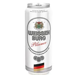 Упаковка пива Weissenburg Pilsener світле фільтроване 5% 12 л (0.5 л x 24 шт.) з/б  - мініатюра 3