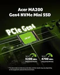 Накопичувач SSD Acer m.2 NVMe 1TB MA200 (BL.9BWWA.154) - мініатюра 2