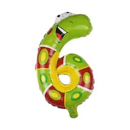 Шар воздушный фольгированный Смешные цифры - 6 (40 см), гусеница
