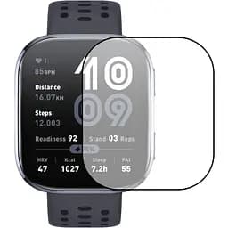 Полимерная пленка 3D Epik (full glue) (тех.пак) для Xiaomi Amazfit Bip 6 Черный