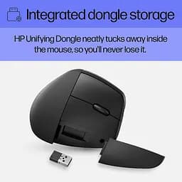 Комп'ютерна миша HP 920 Ergonomic Vertical WL/BT чорний teh0014074 - мініатюра 6
