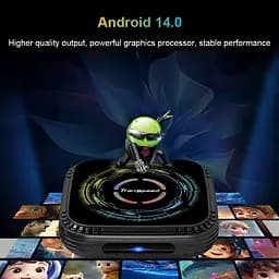 Transpeed H728 4/64Gb Android 14, Смарт ТВ приставка медіаплеєр 8K HDR Android SmartTV Box - мініатюра 11