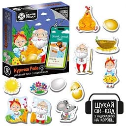 Дитячий розвивальний магнітний театр "Курочка Ряба" Vladi Toys VT3206-39 з аудіоказкою Казкові голоси - мініатюра 3