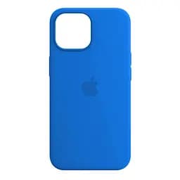 Силиконовый противоударный чехол-накладка для Apple iPhone 15 Pro, панель с защитой всего корпуса, софт-тач, capri blue, ArmorStandart (ARM69802)