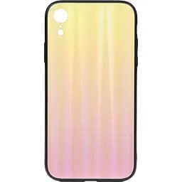 Чохол-накладка Toto Aurora Print Glass Case Apple iPhone XR Pink