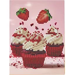 Алмазна мозаїка "Червоний оксамит" Brushme DM3006 з мольбертом 17x22.5 см