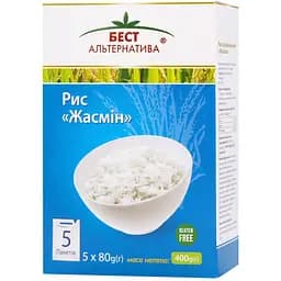 Рис Бест Альтернатива Жасмін 400 г (5 пакетиків x 80 г)  - мініатюра 2