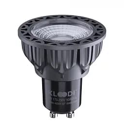 Лампа LED GU10 5WCOB 4000К 450Lm DIM KLOODI KDGU10-QL 5WCOB 4K 60D BK DIM