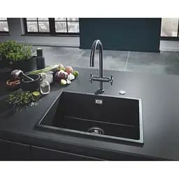 Мийка для кухні Grohe 610 x 457 мм, Granite Black (31655AP0) - мініатюра 7