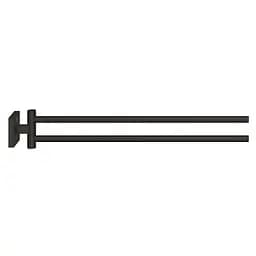 Тримач для рушника Grohe QuickFix Start Cube 409762430 Чорний матовий - мініатюра 2