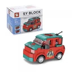 Авто конструктор рожевий 9 см на 140 деталей (5013-5016) Червоний