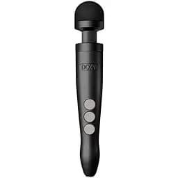Вібромасажер Doxy Die Cast 3R Matte Black металевий корпус перезаряджається
