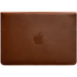 Кожаный чехол-конверт BlankNote на магнитах для MacBook 15-16 дюйм Светло-коричневый
