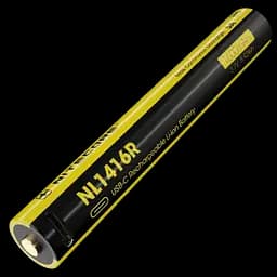 Аккумулятор 14500 с USB-C зарядкой Nitecore NL1416R 1600mAh 3.7V для фонаря MT2A Pro