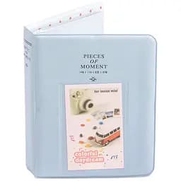 Фотоальбом для Fujifilm Instax Mini 64 фото Альбом для Mini (8, 9, 12, 11, 40, 99, evo, link), блакитний 