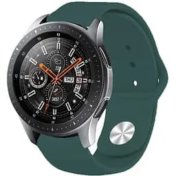 Силіконовий ремінець BeCover для Amazfit Stratos (22 mm)/ Stratos 2/2S/3 /Amazfit GTR 2/Amazfit GTR 47mm/Amazfit GTR Lite 47mm/Amazfit Nexo/Amazfit Pace/Amazfit GTR 3 Pro/Amazfit GTR 4 Dark-Green (706386) - мініатюра 3