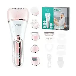 Епілятор жіночий 6 в 1 VGR V-733 з насадками