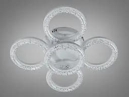 Люстра стельова кільця Diasha біла 73 Вт
