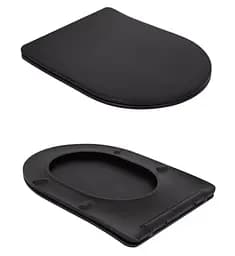 Унітаз підлоговий Qtap Robin Ultra Quiet з сидінням Slim Duroplast/ Soft-close/ Quick Release QT13226083AMB - мініатюра 7