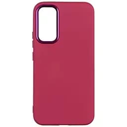 Чохол Silicone Cover Metal frame AA Samsung Galaxy A34 5G Maroon