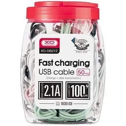 Кабель XO NB212 USB A - Micro B 2.1 А 50 шт.