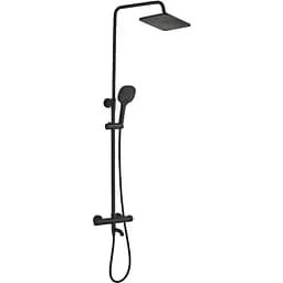 Душова система Globus Lux Termostatic R GLA-0041T-BB, Чорний матовий