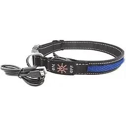 Нашийник для собак AnimAll LED S 2,5/30-40 см, синій