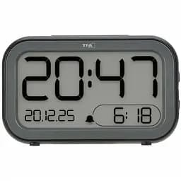 Будильник цифровой TFA LCD-LED BINGO HYBRID черный 132x41x81 мм (60204801)