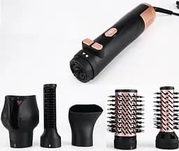 Фен-щетка-браш 5 в 1 Rotex RHC495 -T стайлер с турмалиновым покрытием, вращающаяся расческа AirBrush Plus 1100 Вт