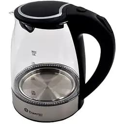Чайник скляний електричний Domotec MS-81,1800W 1.8 л чорний (lp-90188_425)
