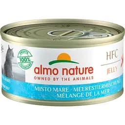Вологий корм для котів Almo Nature HFC Cat Jelly з міксом морепродуктів 70 г (5027H)
