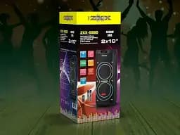 Акустична переносна колонка ZXX-5560 2x10" TWS/FM/USB/TF/BT/REC/LED/2MIC/ДУ 100Вт бездротова колонка - мініатюра 4