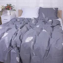 Пододеяльник на молнии MirSon Cosiness 22-1350, сатин, 110х140 см, серо-белый