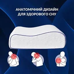 Подушка ортопедична Ideia NeckWave з ефектом пам'яті 60х40х11 см (8-35861) - мініатюра 4