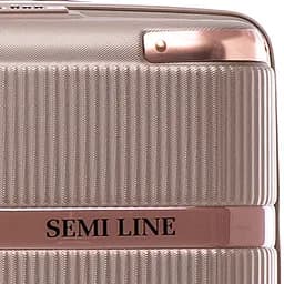Валіза середня Semi Line 24 дюйми (M) дюйми (M) ABS-Plastic Champagne (T5668-3) - мініатюра 7