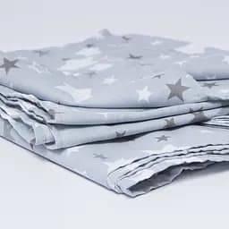 Простирадло Moon&Star Silver Stars Бязь Gold Люкс 110х160 см (MS-860000175)