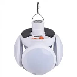 Кемпінговий ліхтар-лампа Bailong BL 2029-1 акумуляторна із сонячною батереєю підвісна, вулична 5 Вт