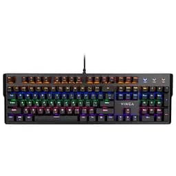 Клавіатура Vinga KBGM160 LED Outemu Blue USB Black (KBGM160V2 Black)