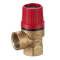 Предохранительный клапан Zegor QS-3072 для систем отопления 1/2" ВВ 2,5 бар 30412