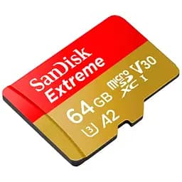 Карта пам'яті SanDisk 64GB microSD class 10 UHS-I Extreme For Action Cams and Dro (SDSQXAH-064G-GN6AA) - мініатюра 4