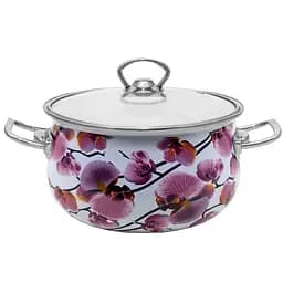 Кастрюля Idea Home Orchid 2237 с крышкой, 16 см, 2.1 л (6832896)