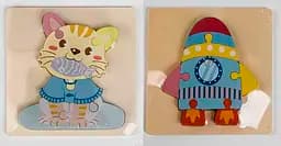 Пазлы деревянные С 47733 2 вида, в пленке (6900067477330) Микс