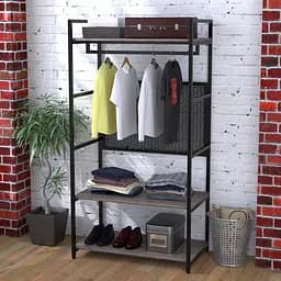 Стелаж для одягу LV-100 Loft Design (Дуб Палена)