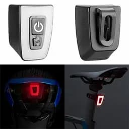 Велосипедний ліхтар габарит T11-15LED Red + кліпса + microUSB + 5 режимів