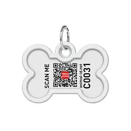 Адресник для собак і котів Waudog Smart ID з QR паспортом, Коргі, L, 40х28 мм - мініатюра 3