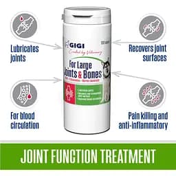 Вітамінно-мінеральна добавка Gigi For Large Joints & Bones для зміцнення та відновлення суглобів у собак великих порід 100 таблеток (GIG43007) - мініатюра 2