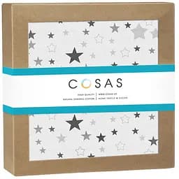 Пелюшка муслінова Cosas Stars CS1 80х100 см (MuslinDiapers_StarCarnivalGrey)